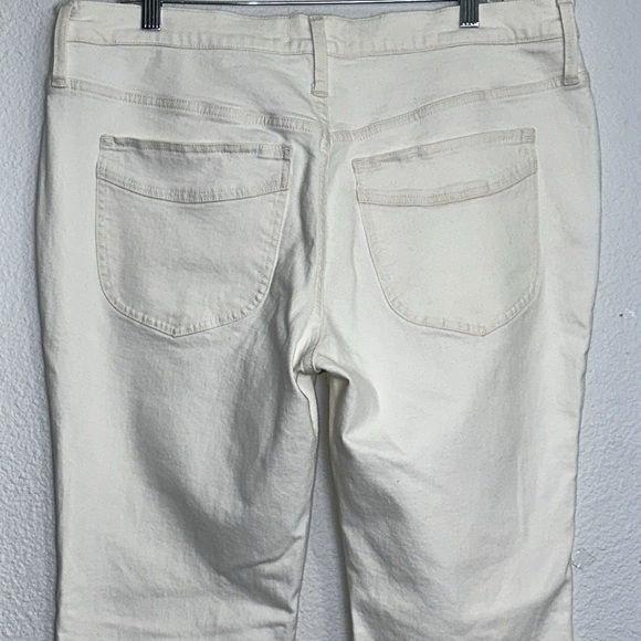 Madewell Flea Market Flare Jeans Size 33 High Rise Wide Leg Cream Festival Boho - Picture 5 of 16